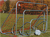 Small-sided goal with groundbar