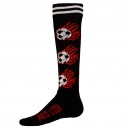 flaming-soccer-ball Funky Soccer Socks - Feet those Feet Flaming!